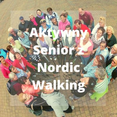 aktywny senior z nordic walking
